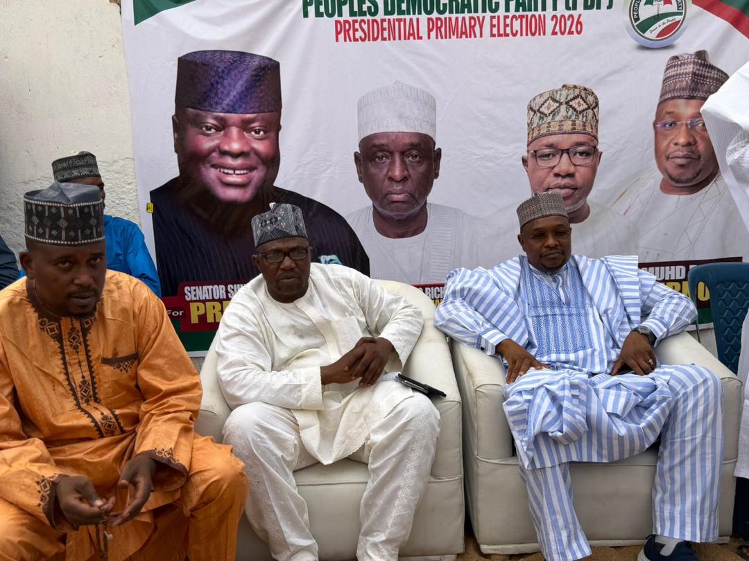 Amb. Muhammad Bello Dalha meeting with the campaign team at the office